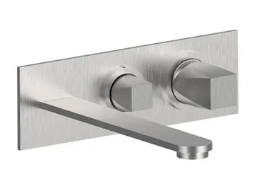 ALINE 49528V3 - Wall-mounted stainless steel bathtub mixer with diverter by Rubinetterie Frattini - view 2